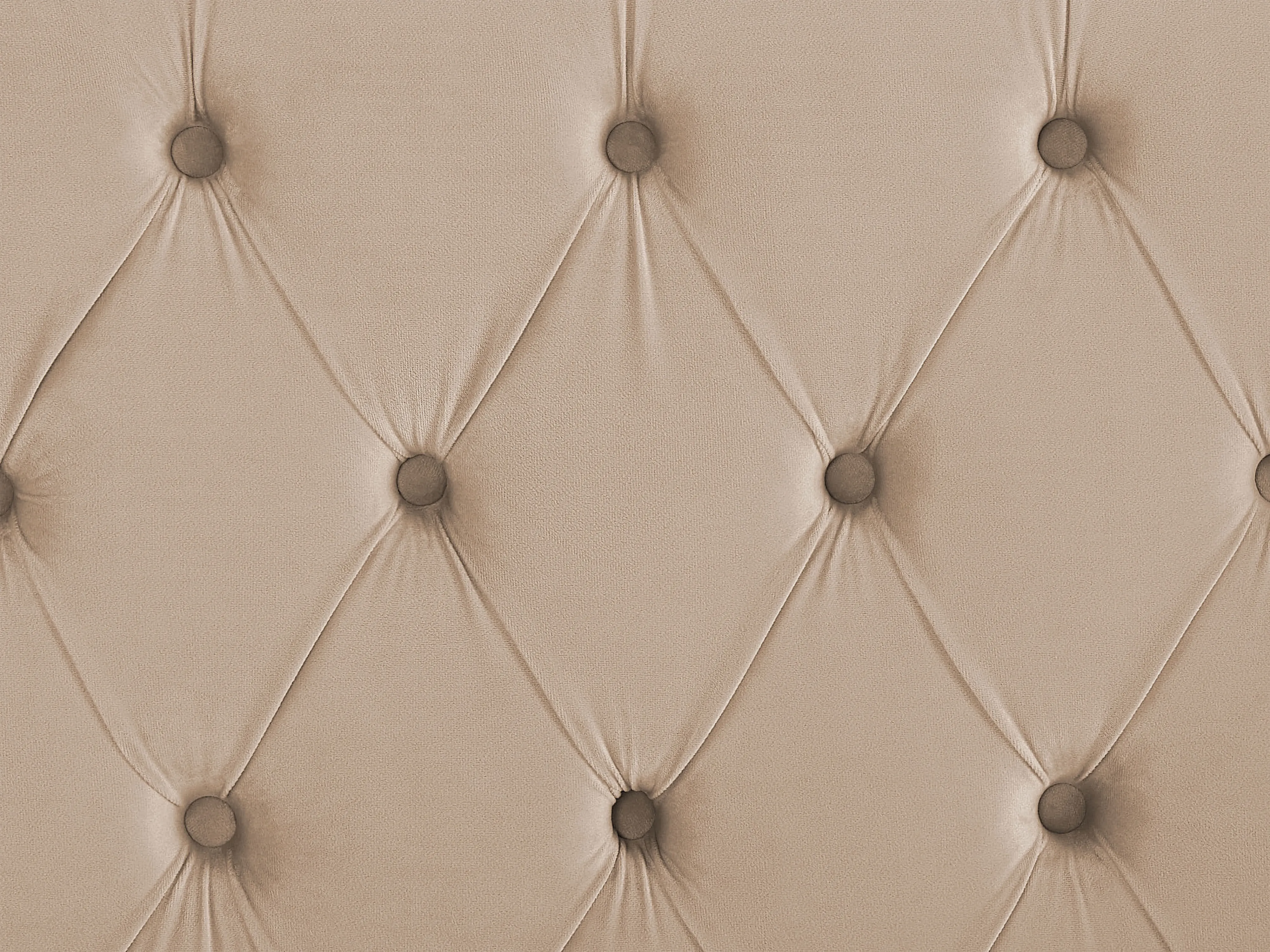 Bed Fluweel LUBBON 180 x 200 cm Beige