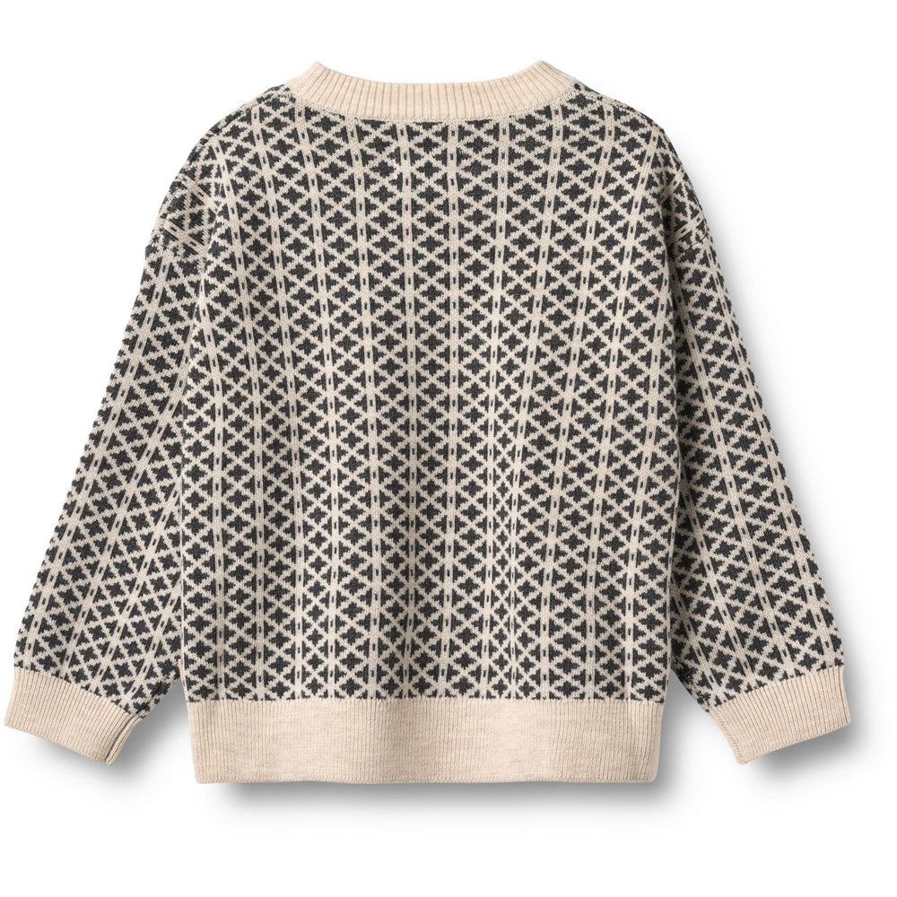 Køb Wheat Warm Sand Melange Jaquard Pullover Elias