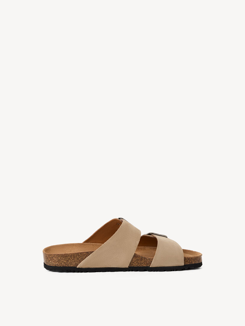 Leren Slipper - beige