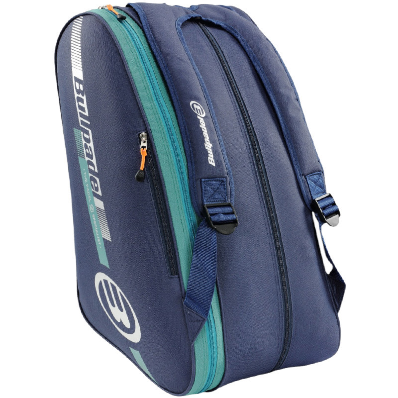 Sac de padel Bullpadel Tour bleu et vert