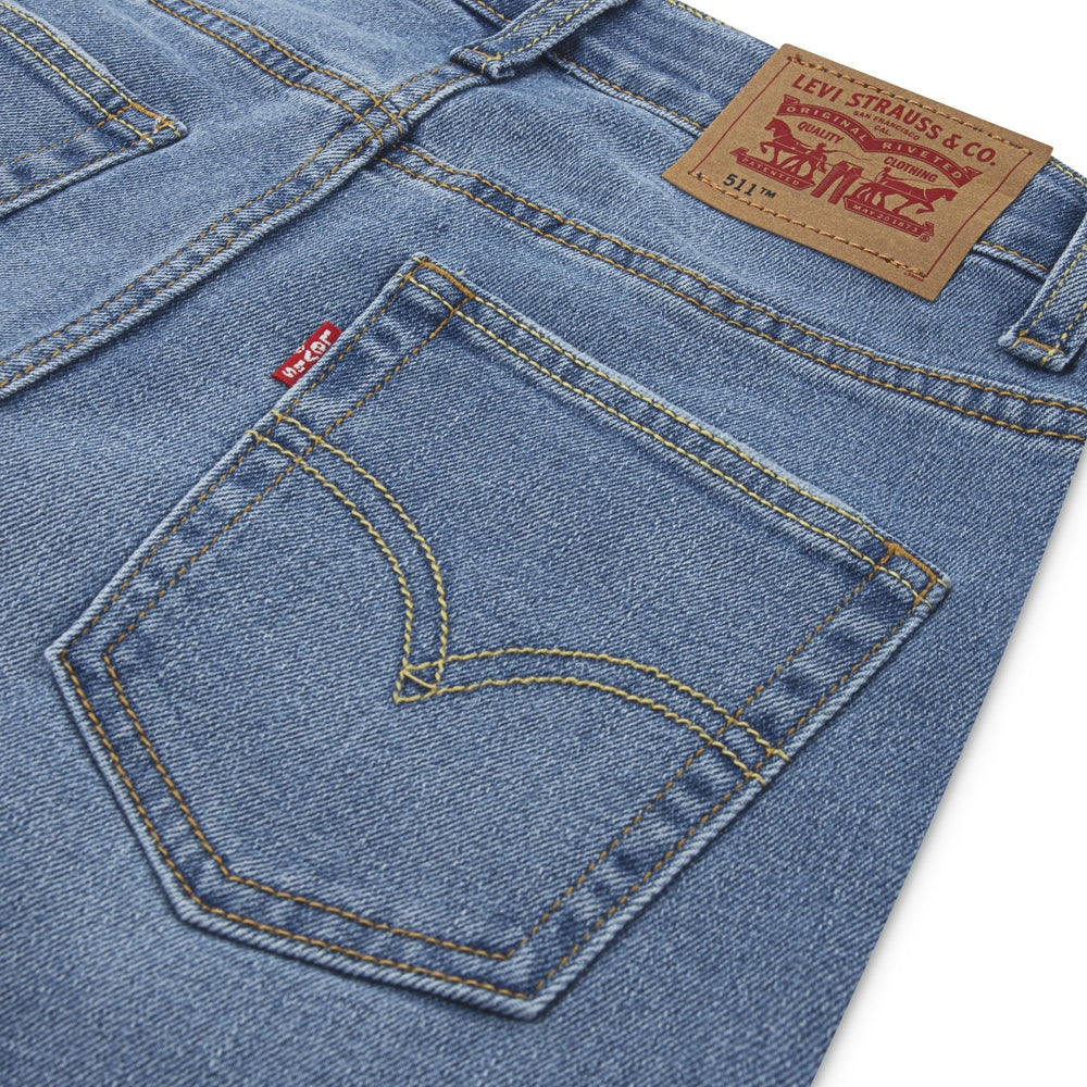 Køb Levi's Basil Sky Without Destruction 511 Slim Non Performance Jeans