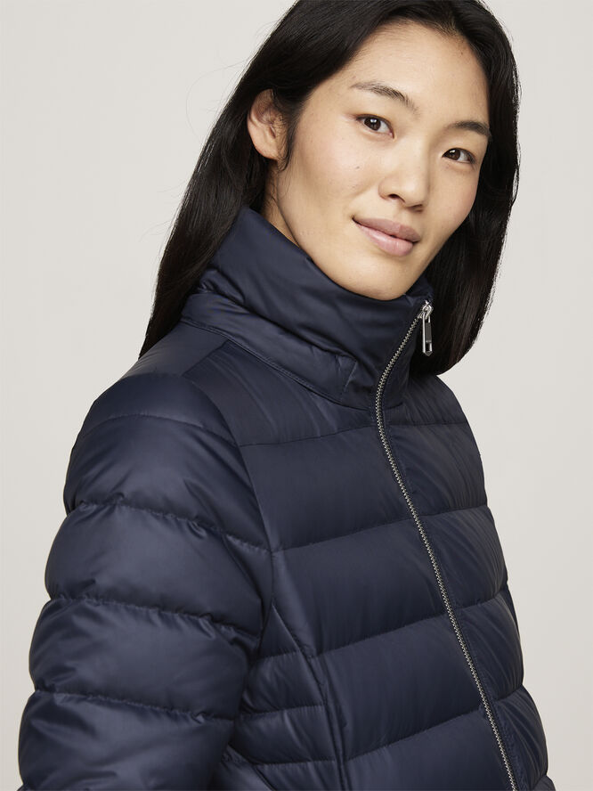 Tommy Hilfiger TYRA DOWN COAT WITH FUR Desert sky