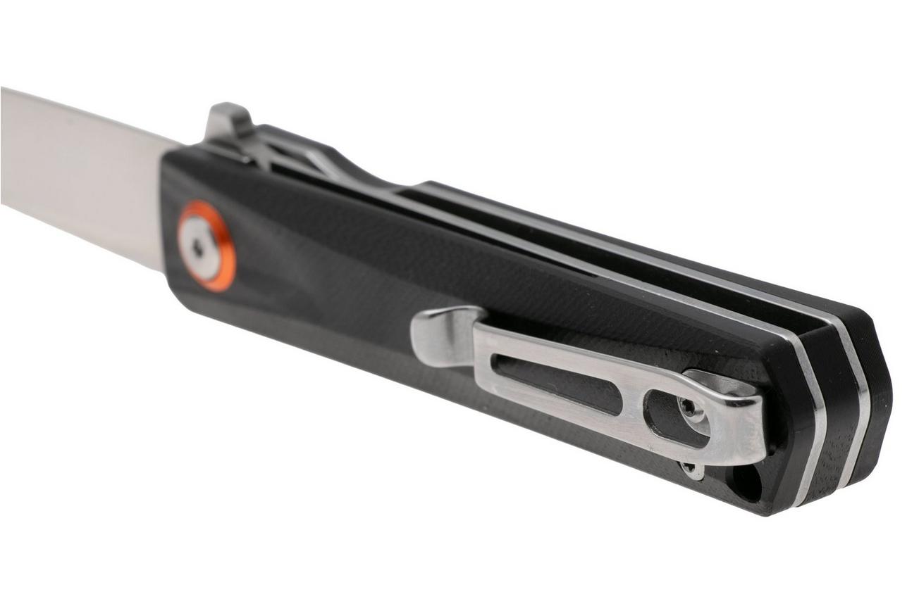 Black Fox Spear BF-783 Satin D2, Black G10, zakmes