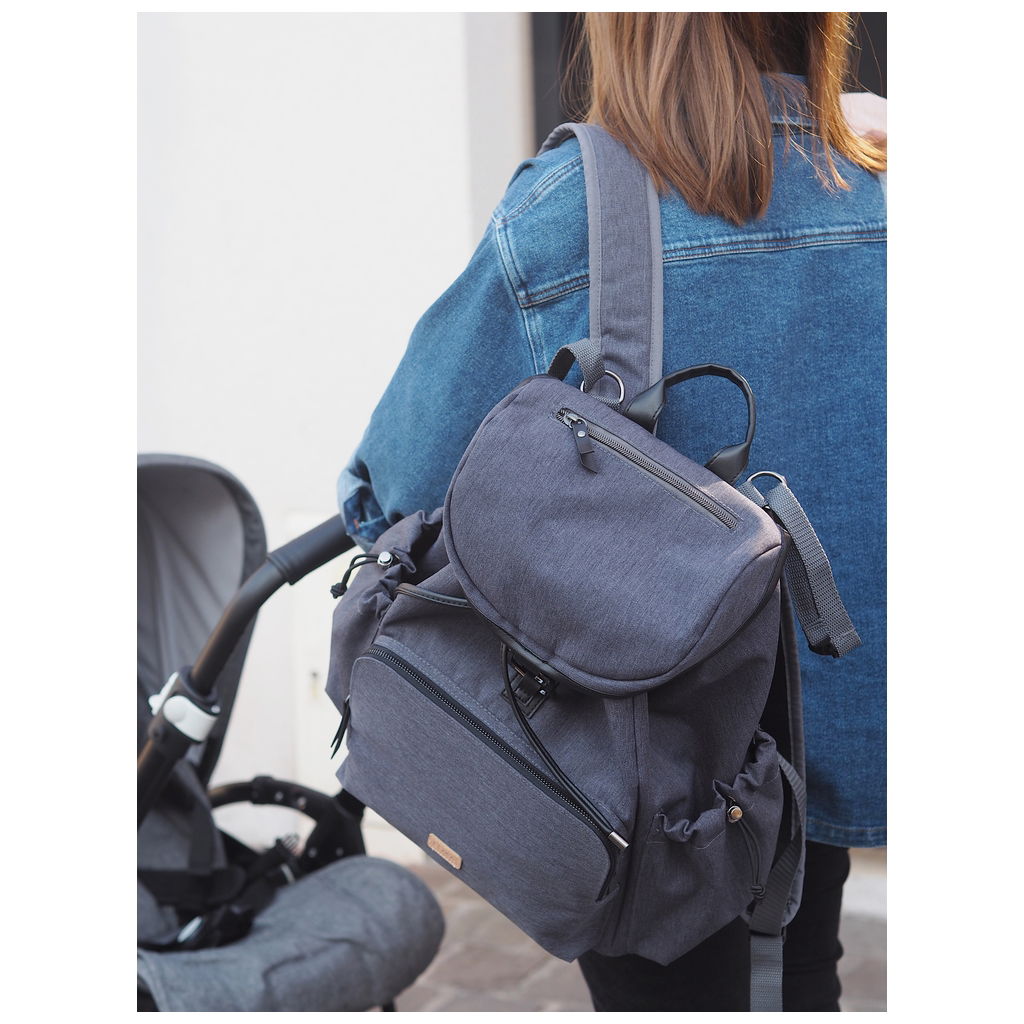 BeabaBeaba   Vancouver Wickelrucksack dunkelgrau