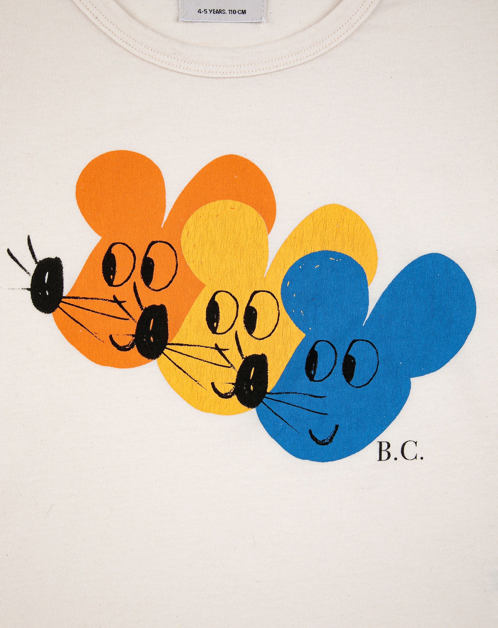 Langarmshirt MULTICOLOR MOUSE in weiß