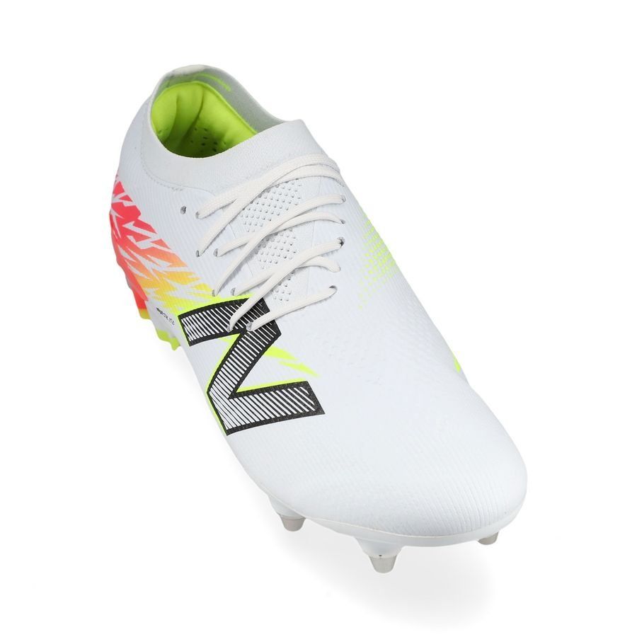 New Balance Furon V8 Elite SG Flash Point - Blanc/Rouge/Argenté