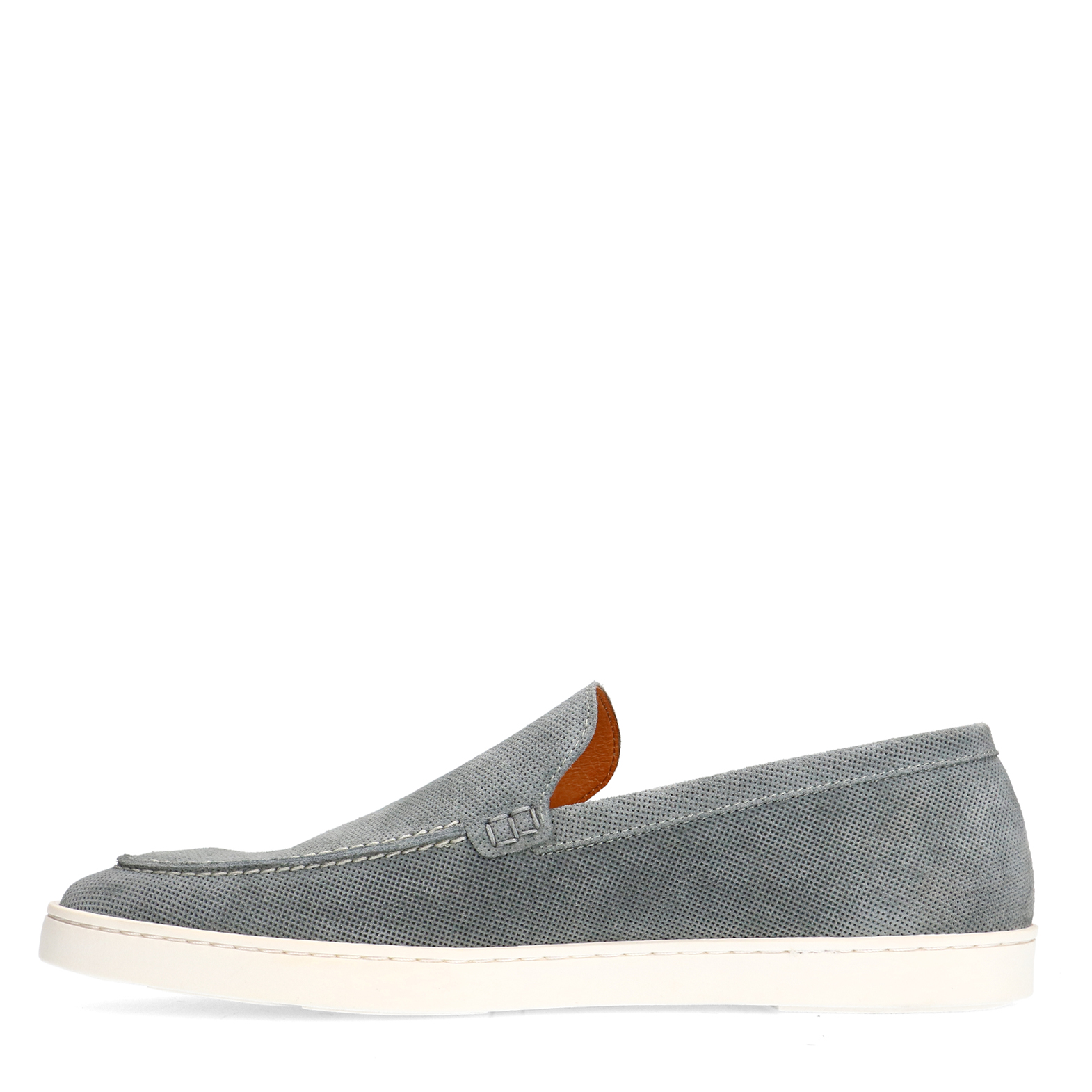 Grijs/blauwe suède loafers
