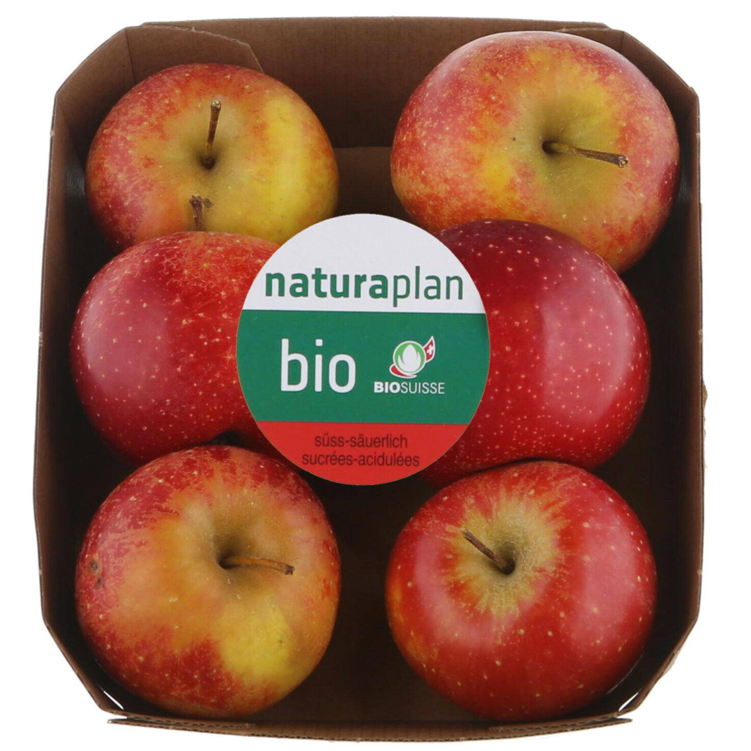 Naturaplan Bio Äpfel süss, säuerlich rote Sorte ca. 750g -