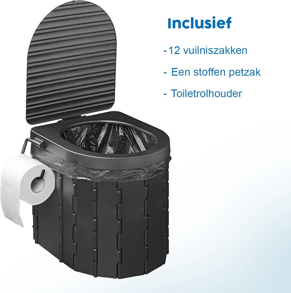 ProPlus opvouwbaar toilet met deksel