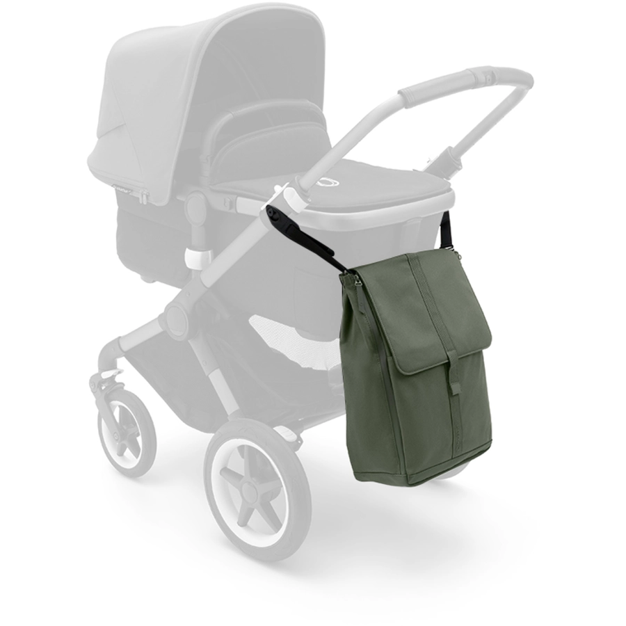 bugaboo Kinderwagen Dragonfly Complete BlackForest Green, Essential Bundle