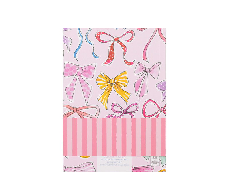 Notebook A5 Gelinieerd Even Bijkletsen Strikjes