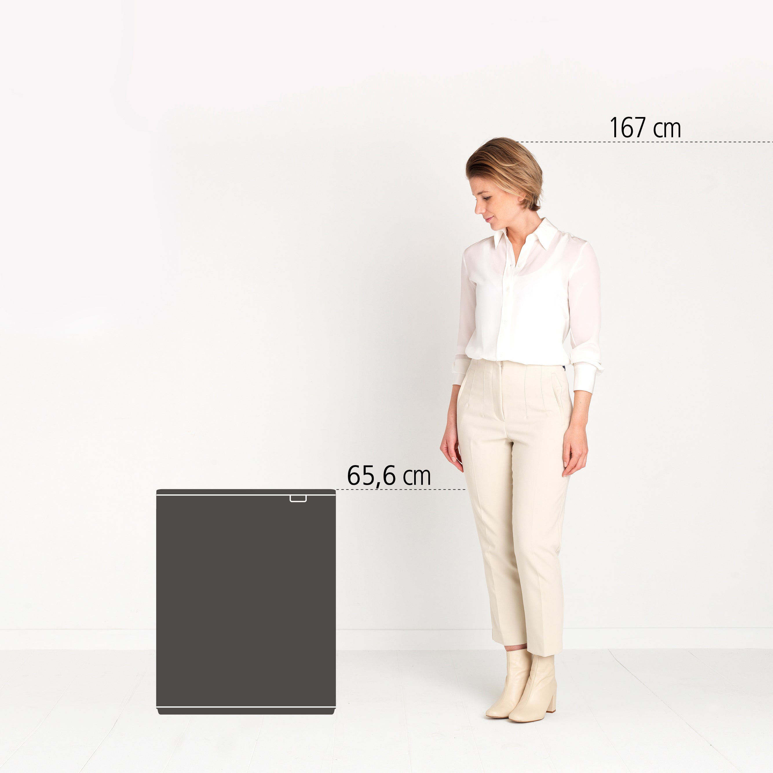 Brabantia Bo Touch Bin Afvalemmer 60 Liter - Confident Grey