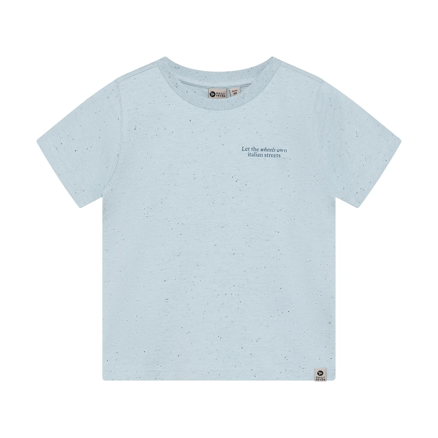 Daily7 Daily7 t-shirt nappy backprint  celestial blue
