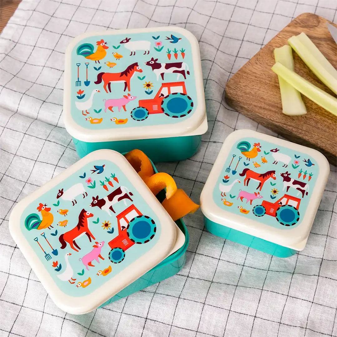 Rex london snackdoosjes farmyard - 3st