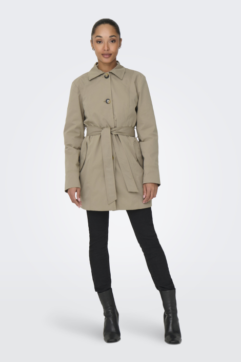 Jacqueline de Yong taupe dames jas