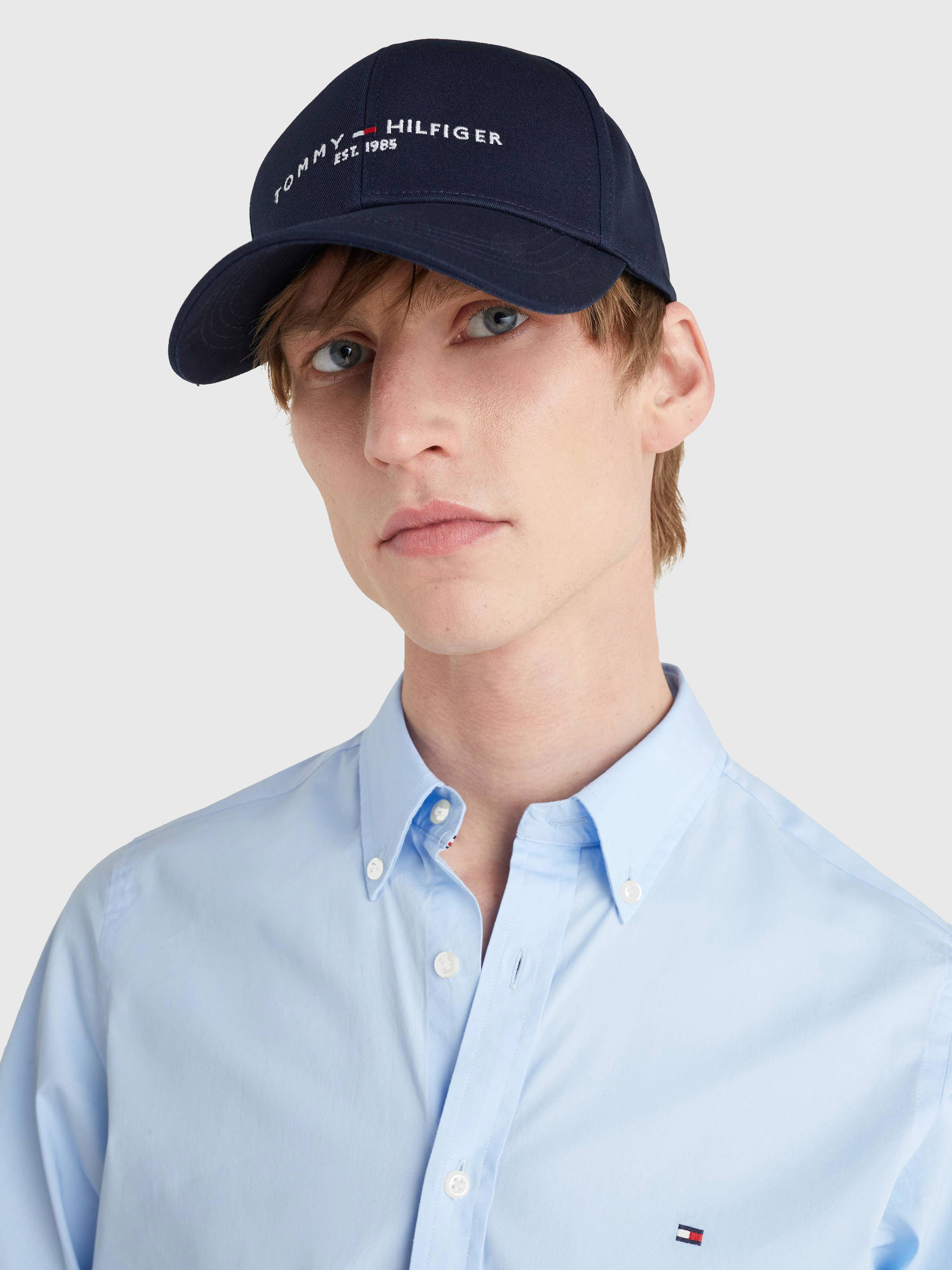 Tommy Hilfiger pet met logo donkerblauw