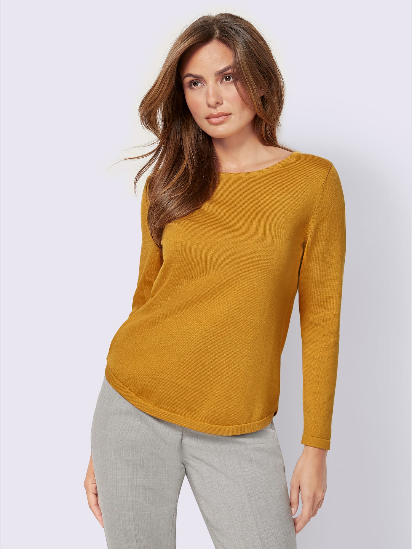 Pull femme basique élégant en coton pima
