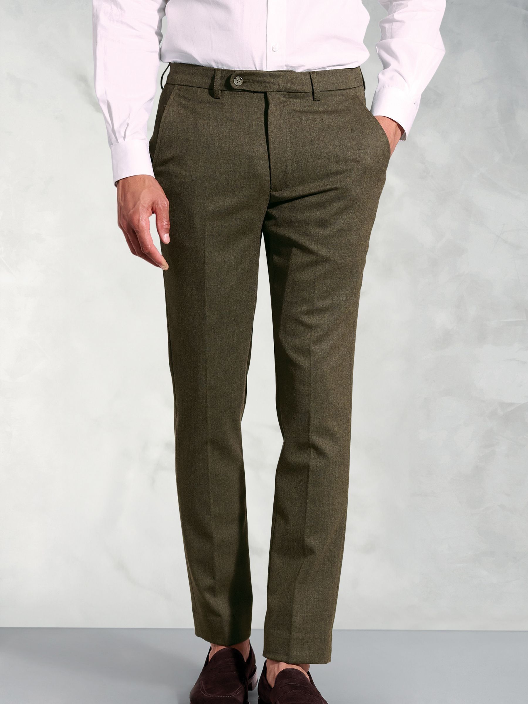 Groen - Brook Taverner Flannel Trousers