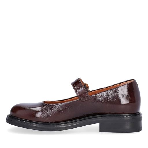 Billi Bi A7016 Mary Jane Ballerinasko, Mogano Naplack, 38