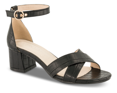 B&CO Damesandal med hæl Sort 4213103510