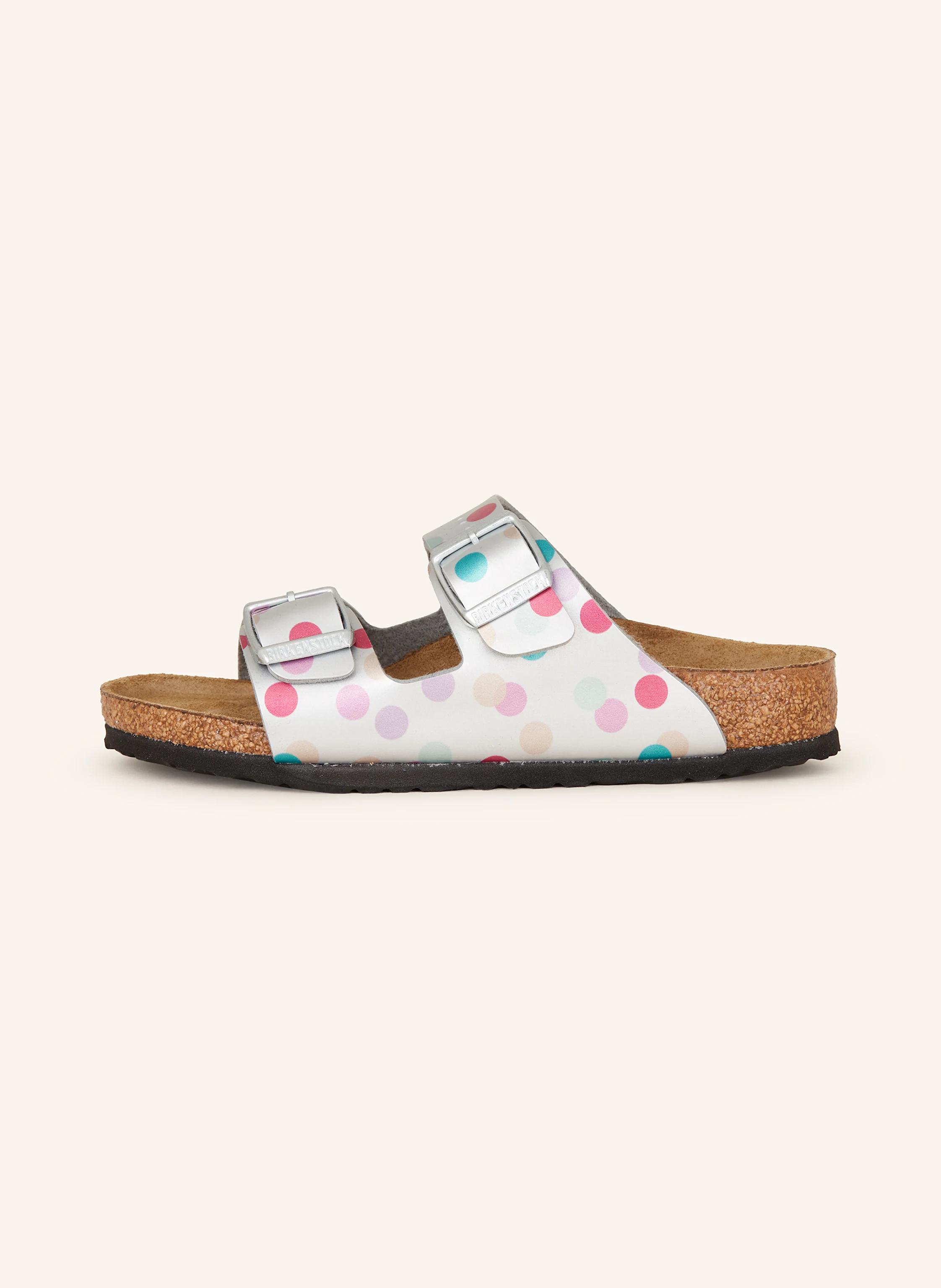 BIRKENSTOCK Pantoletten ARIZONA BIRCO-FLOR ELECTRIC METALLIC DOTS