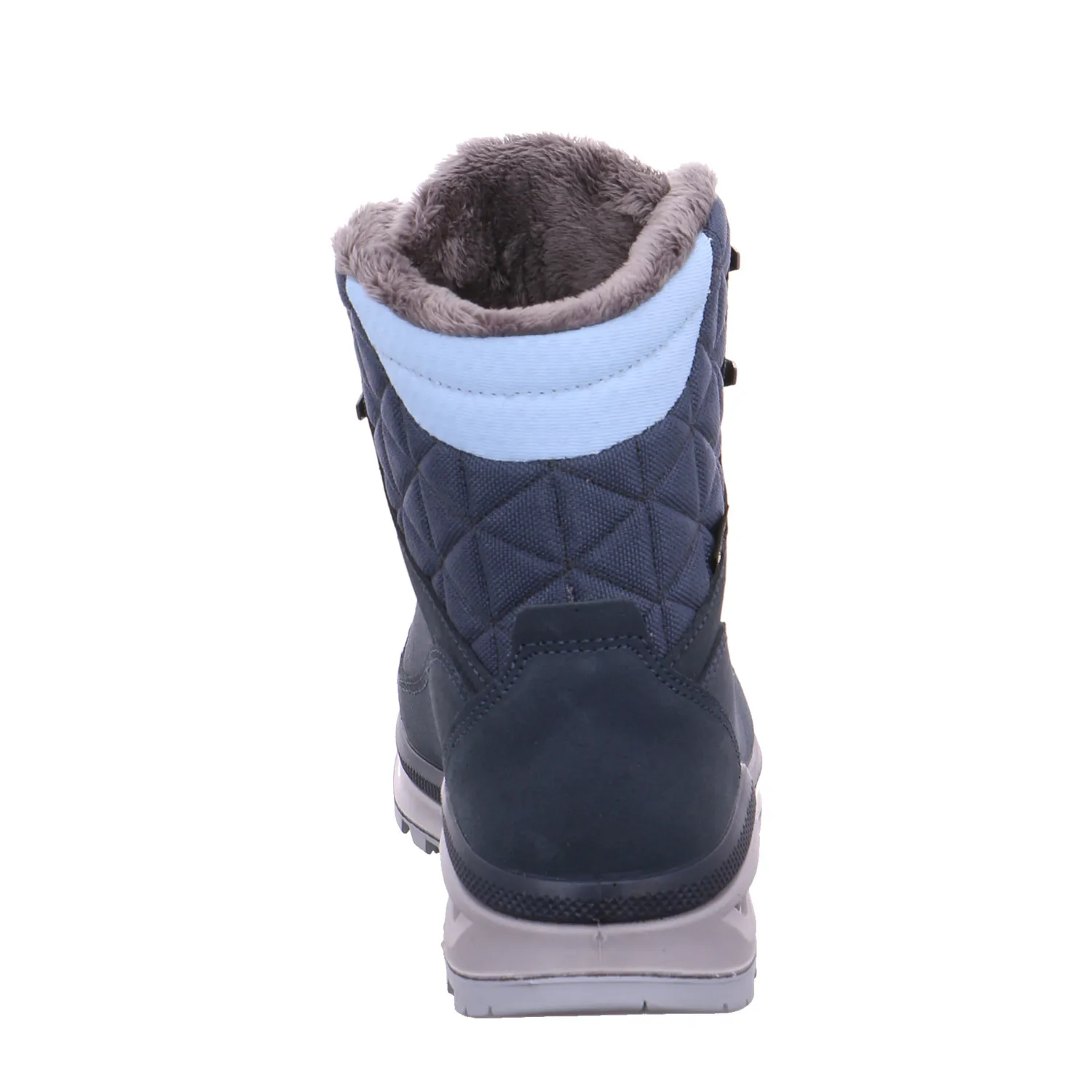 LOWA Snowboots Damen Blau Leder