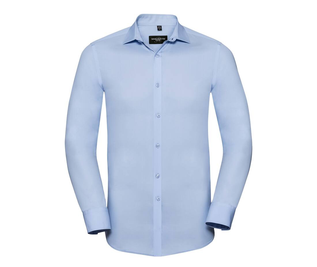 Russell Collection JZ960 - Chemise Homme Ajustée en Lycra® et Coton Confort