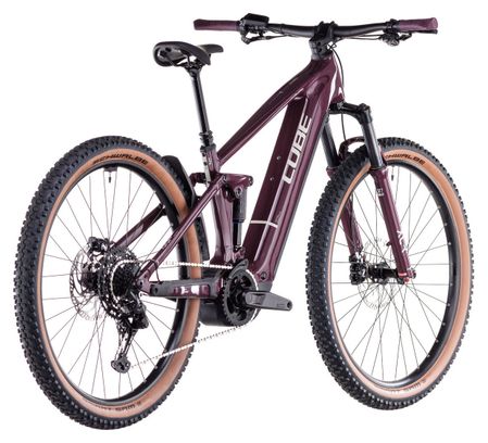 VTT Électrique Tout-Suspendu Cube Stereo Hybrid One22 Pro 800 Shimano Cues 10V 800 Wh 29'' Rouge Amarone 2025