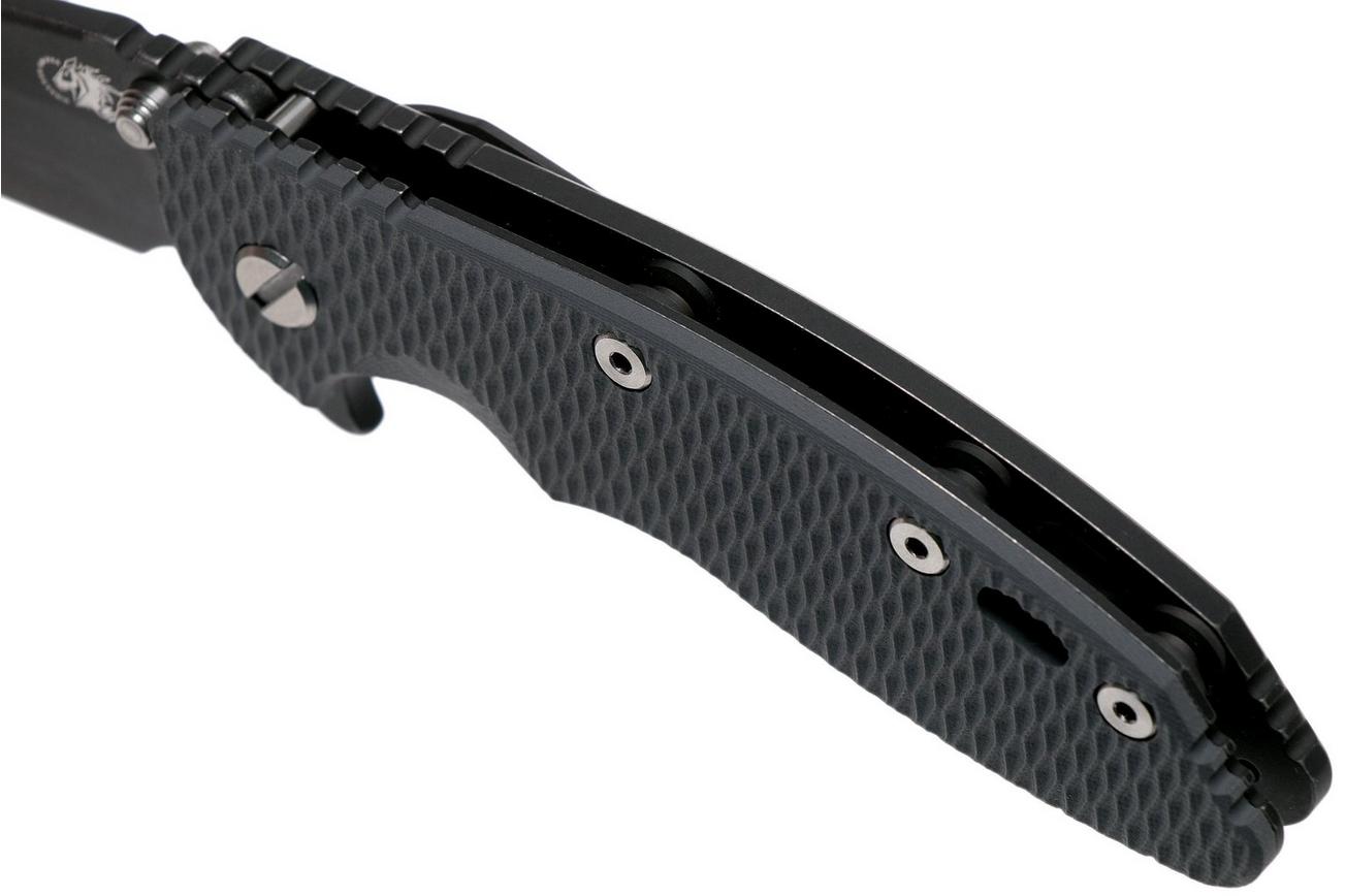Rick Hinderer XM18 3,5” Spearpoint CPM 20CV Battle Black, Grey G10, zakmes