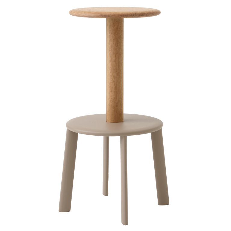 &tradition Massif AV40 barkruk H75 eiken & beige