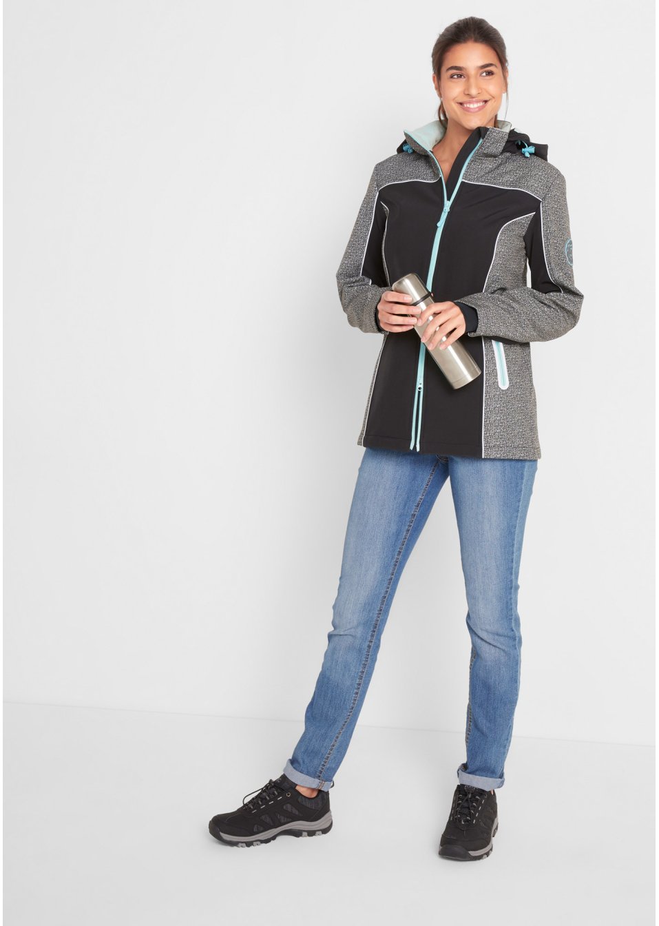 Veste softshell avec détails réfléchissants