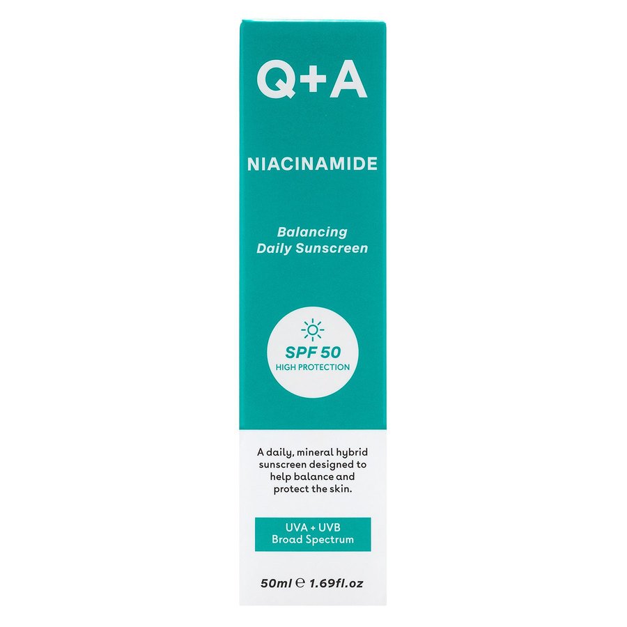 Q+A Niacinamide Balancing Face Sunscreen SPF50 50ml
