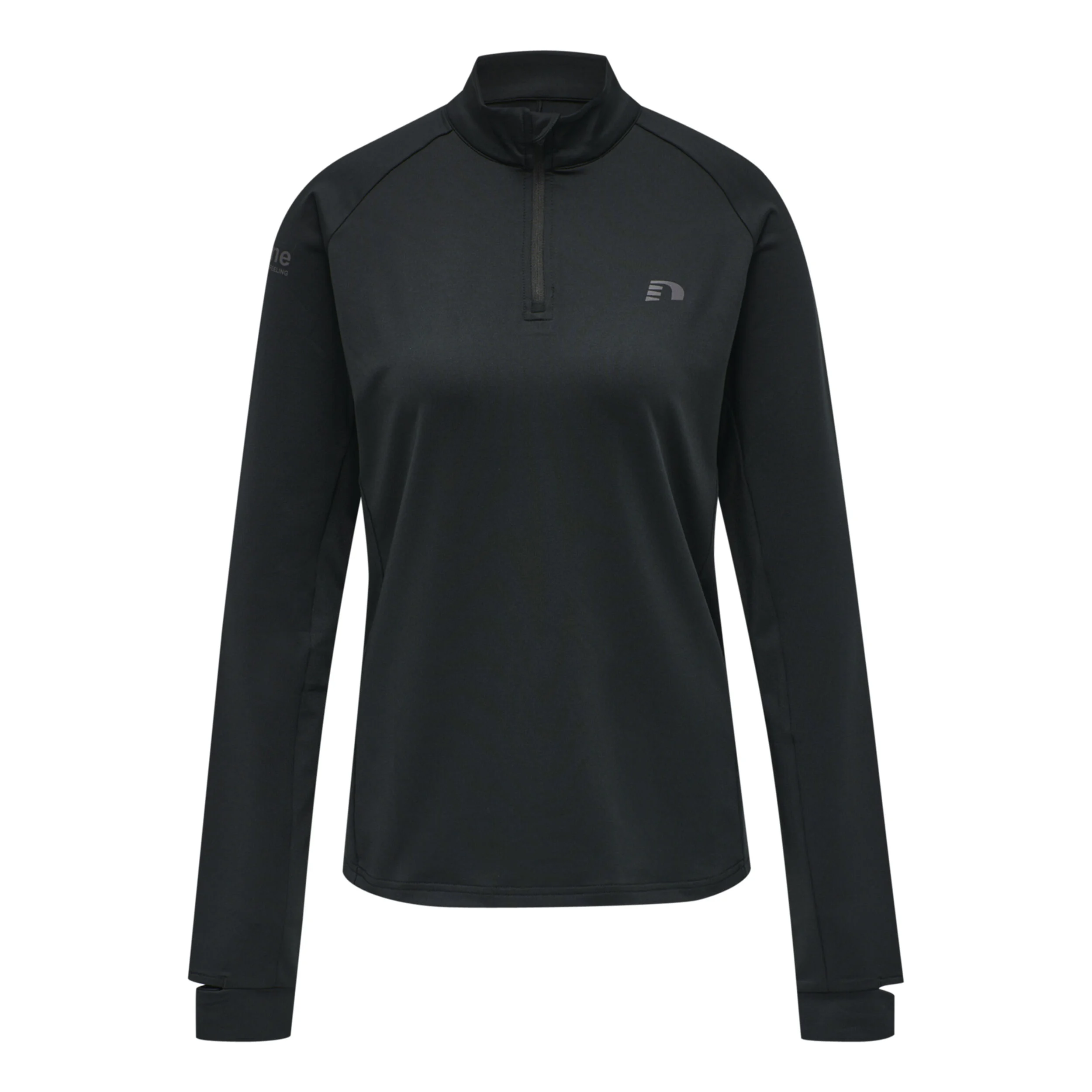 Newline Half-Zip Haut Manches Longues Femmes - Noir