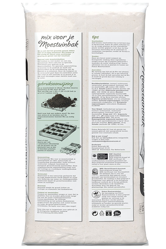 POKON Grond voor moestuinbakken - Potgronden - 45 Liter
