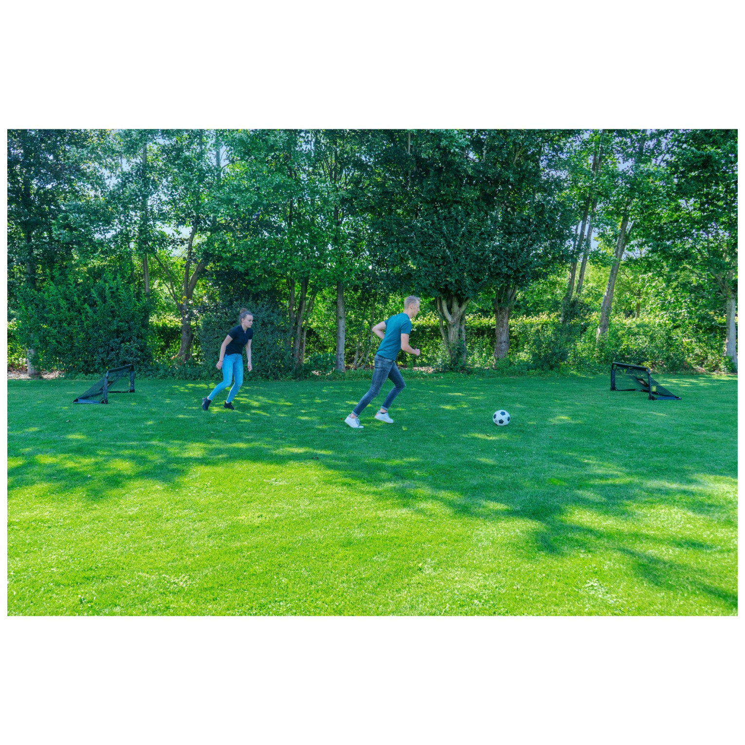 EXIT Panna opvouwbaar stalen voetbaldoel 150x60cm (set van 2