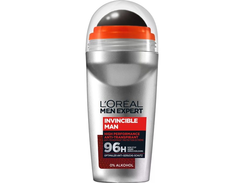 L'Oréal Men Expert Deo Roll-on Invicible 96 h 50 ml Deo bietet intensiven Schutz vor Schweiss und Körpergeruch