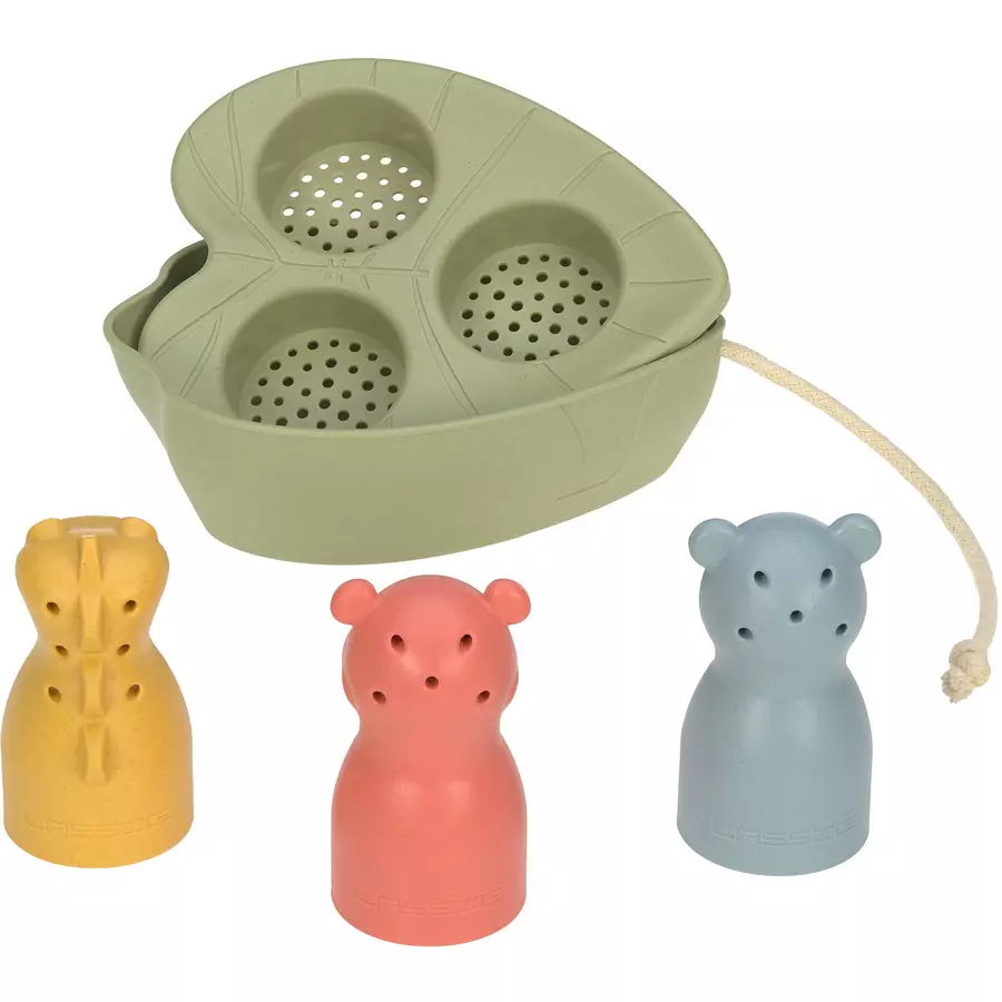 LÄSSIG Boat Toy Set Water Friends olive