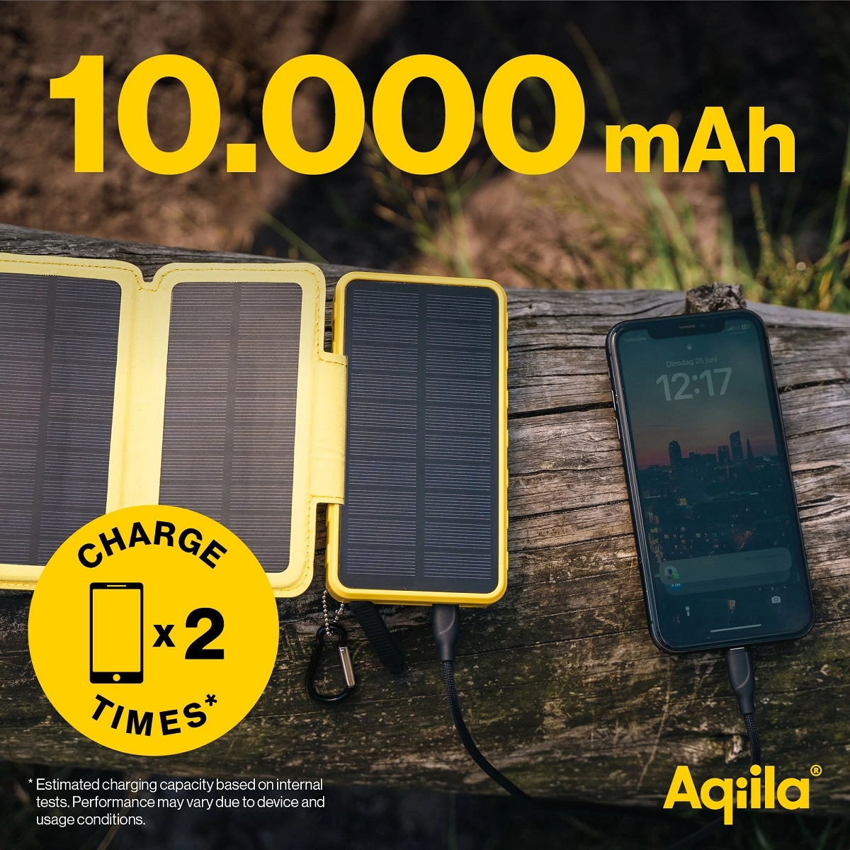 Aqiila Powerbird BS10 Solar Powerbank