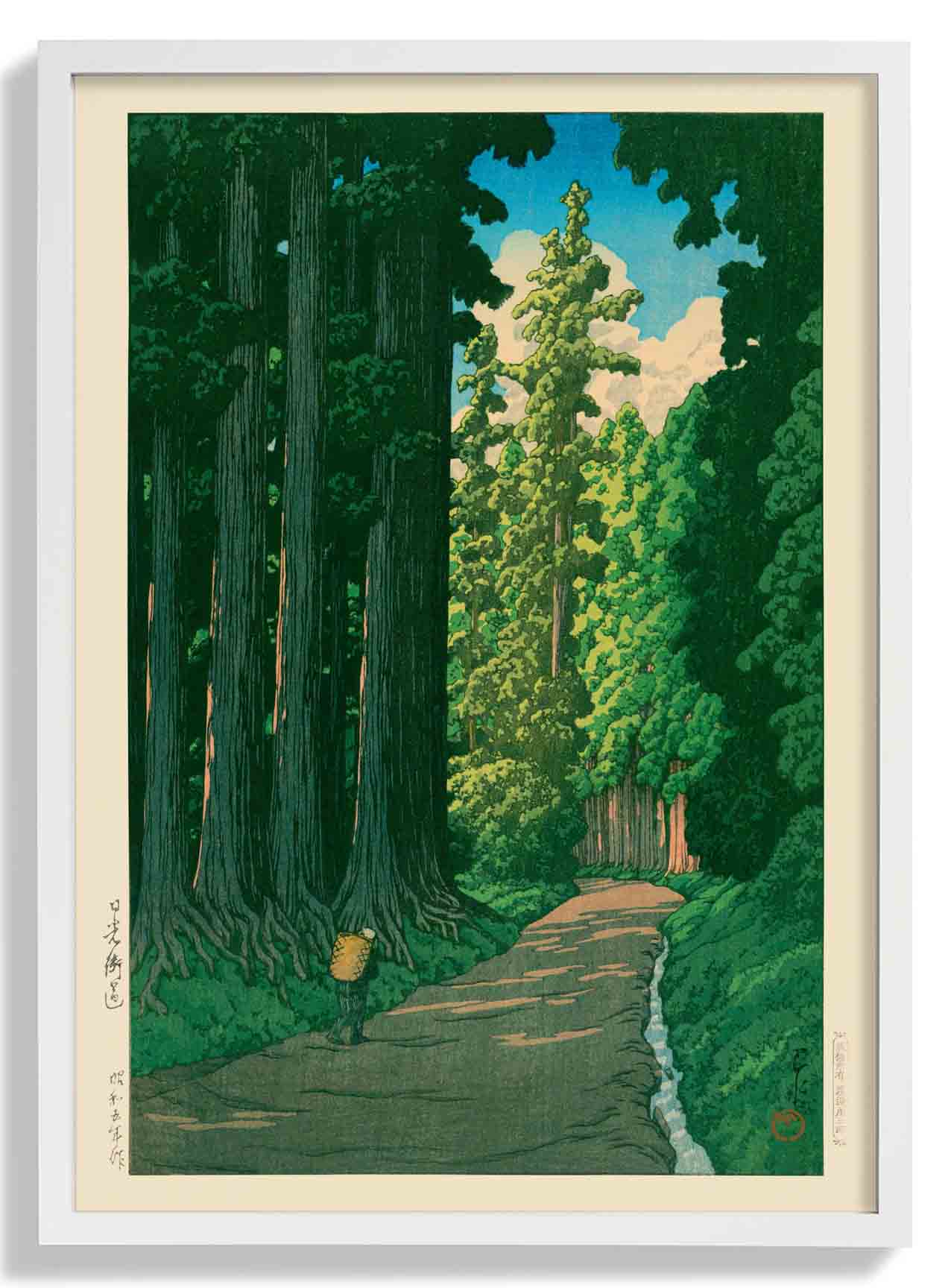 Straße nach Nikko von Hasui