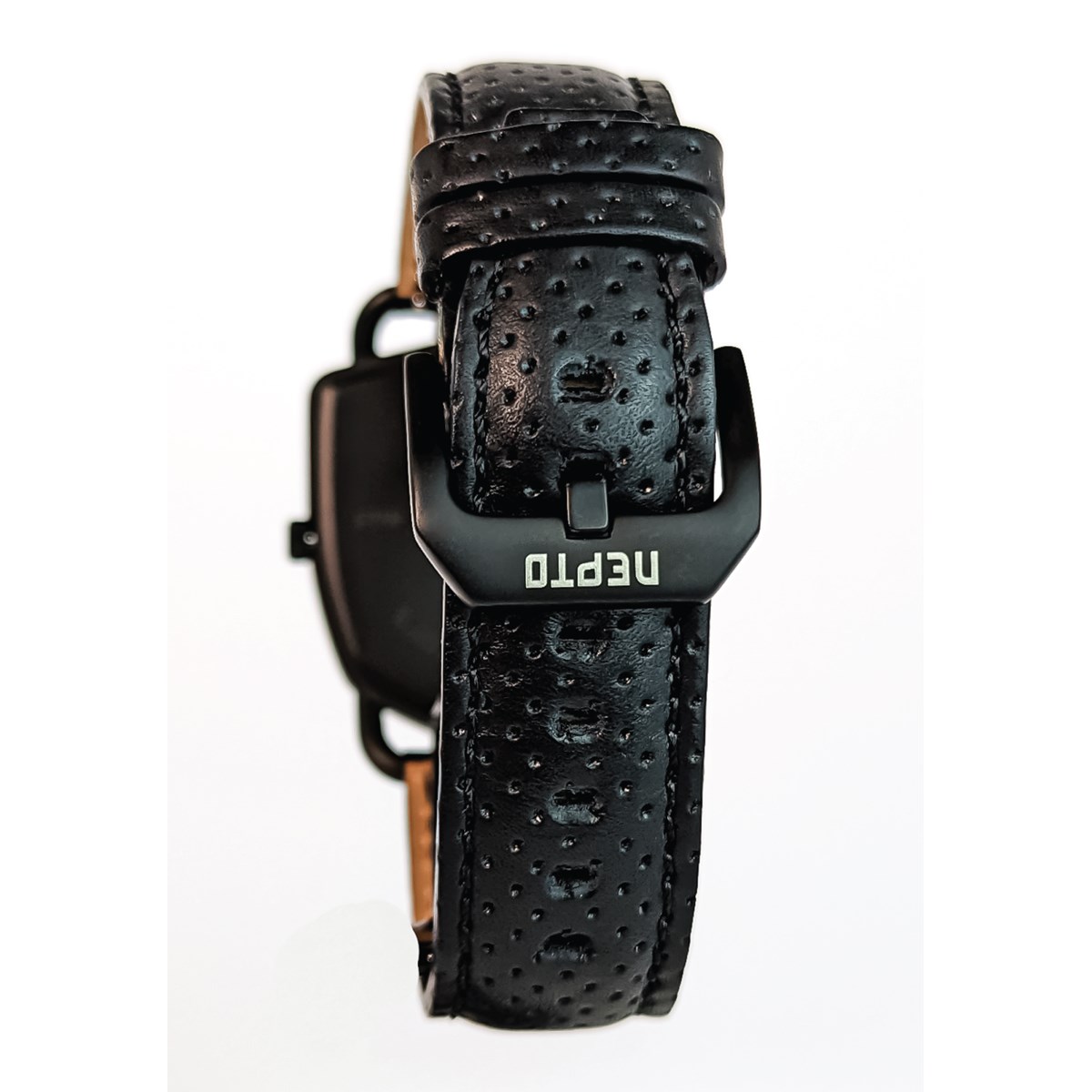Black Reverso - Cuir Trafforato Noir