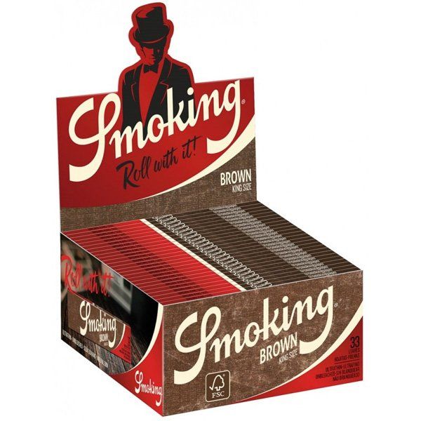 Smoking Brown Kingsize Cx C/50 Livros