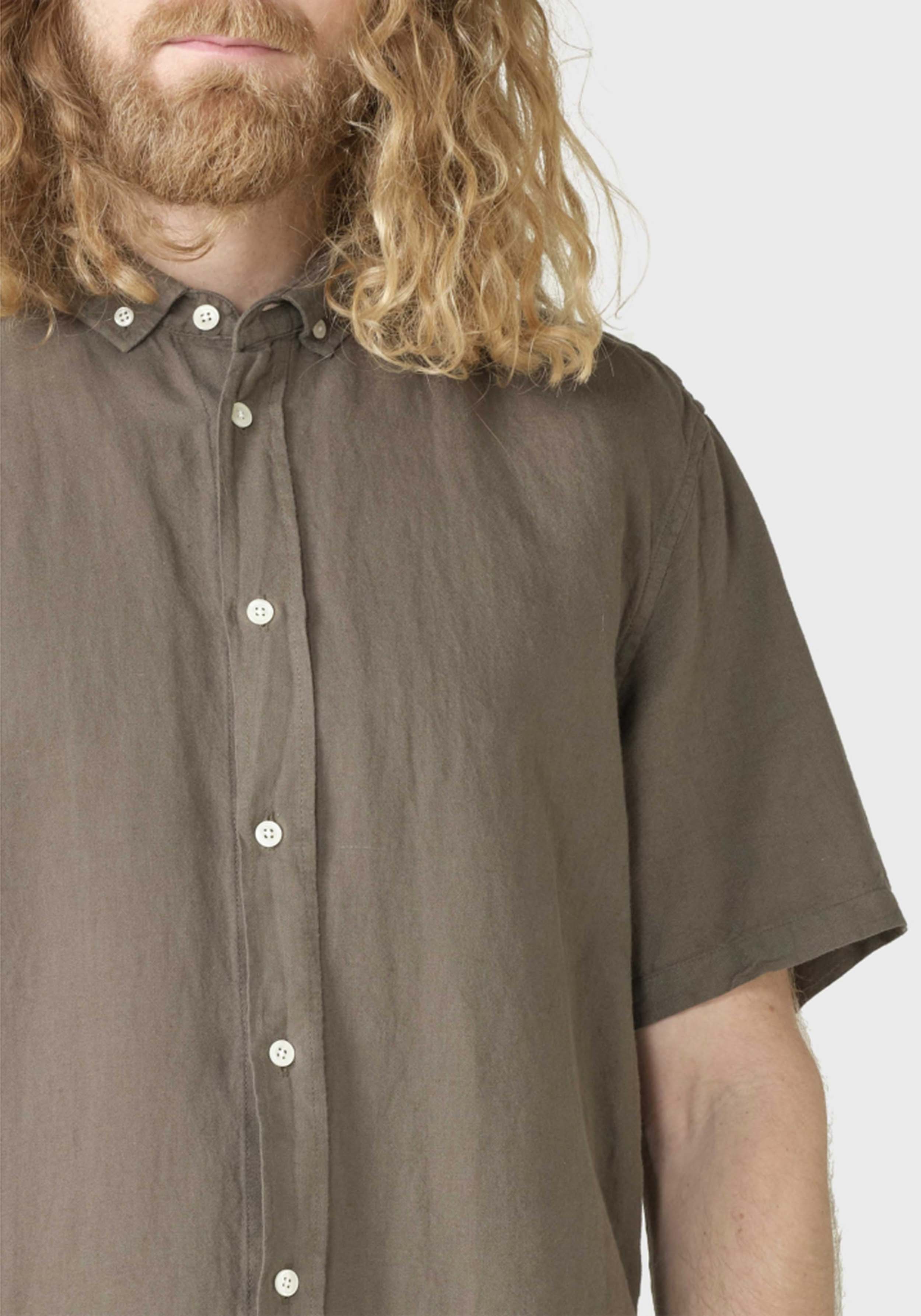 Klitmøller Collective Leinenhemd Mikkel Linen Shirt Taupe