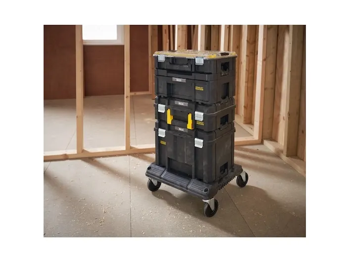 Stanley FMST1-80107, Værktøjskasse, Sort, Gul, 51,49 L, 100 kg, 486 mm, 436 mm