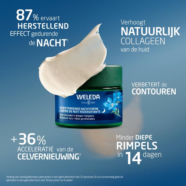 Weleda Blauwe Gentiaan & Edelweiss Versterkende Nachtcreme 40 ML
