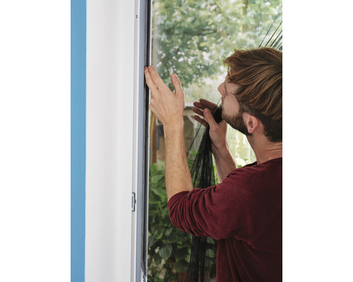 Vliegenhor voor deuren tesa Insect Stop Comfort, zonder boren, antraciet, 65x220 cm, 2-pack