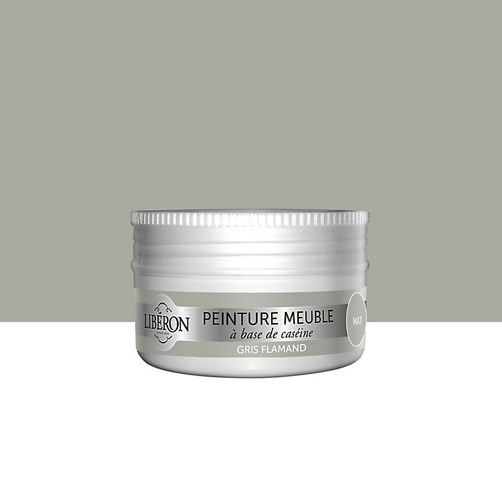 Peinture à base de caséine meubles Libéron gris flamand mat 75ml