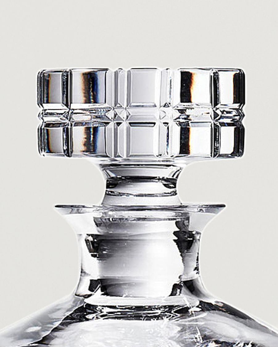 Ralph Lauren Home Hudson Plaid Crystal Decanter Clear