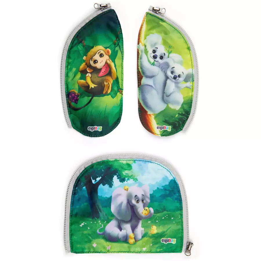 Ergobag Zubehör Pack  Cubo light Zippies - Zip-Set 3tlg. Zoobabies