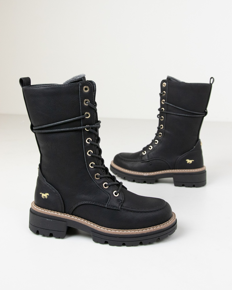 Mustang Veterboots  - zwart