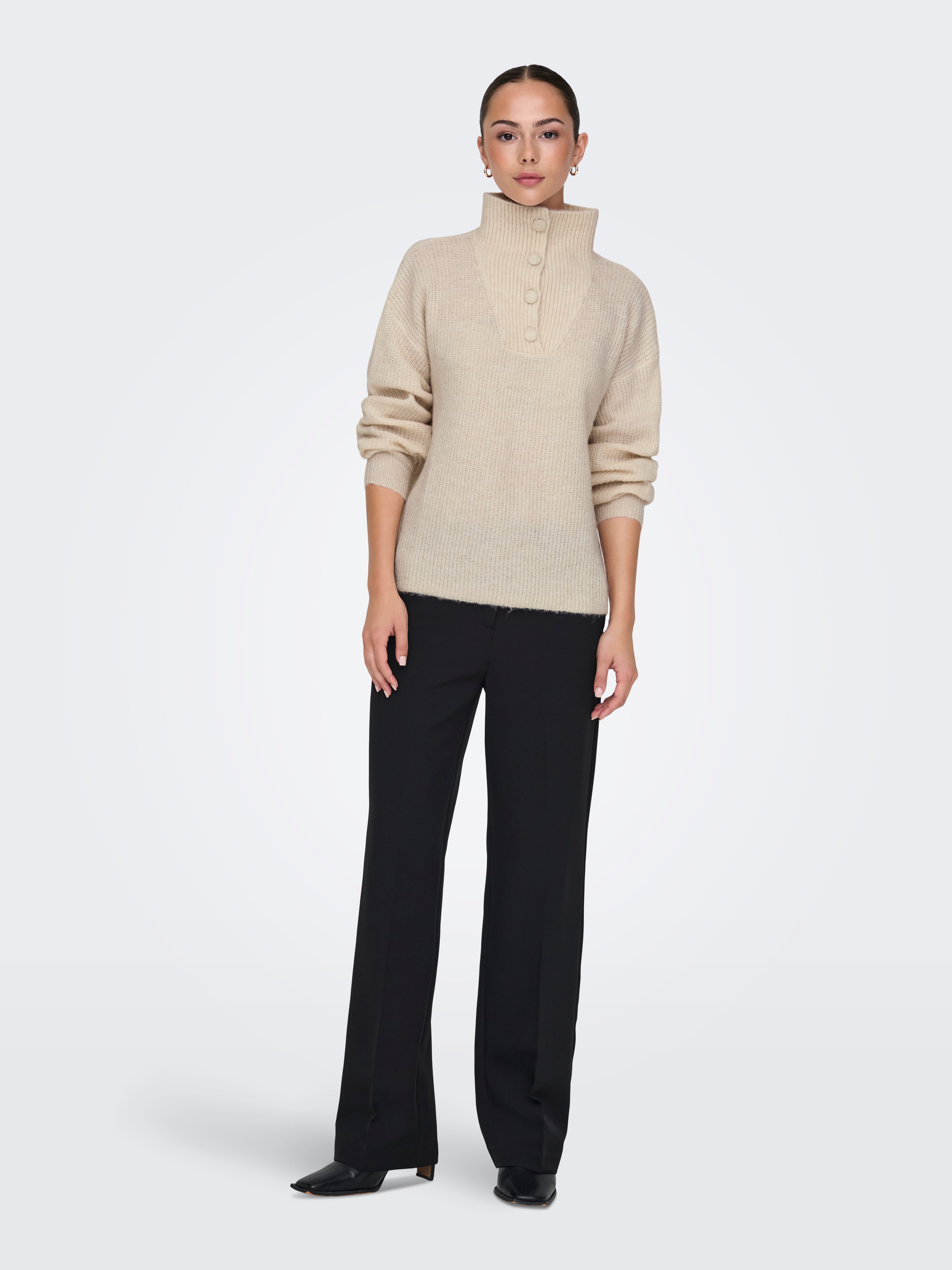 JDYINGEBORG Strickpullover Pumice Stone